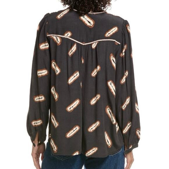 Ba&sh Capella Blouse In Noir Medium NWT - Picture 2 of 9